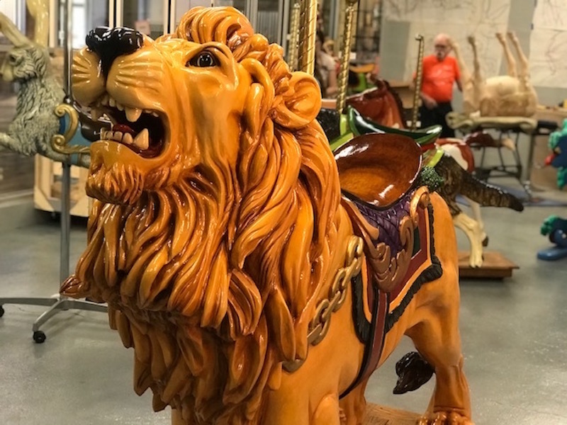 Master carver, painter makes his way to The Factory at Franklin with array of carousel animals