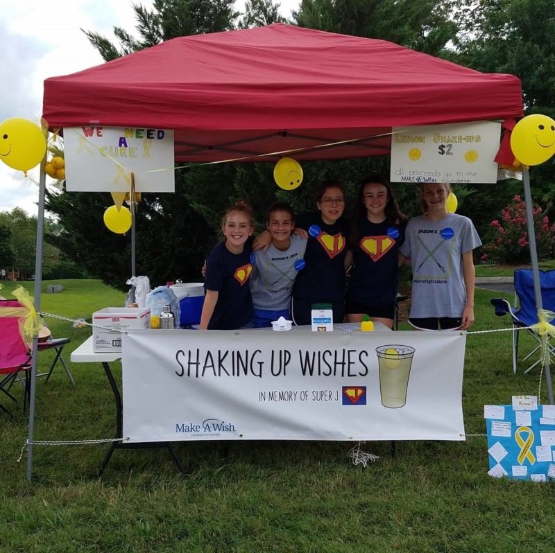 Local lemonade stand donates $1,800 to Make-A-Wish of Middle Tennessee with help from Brentwood insurance group